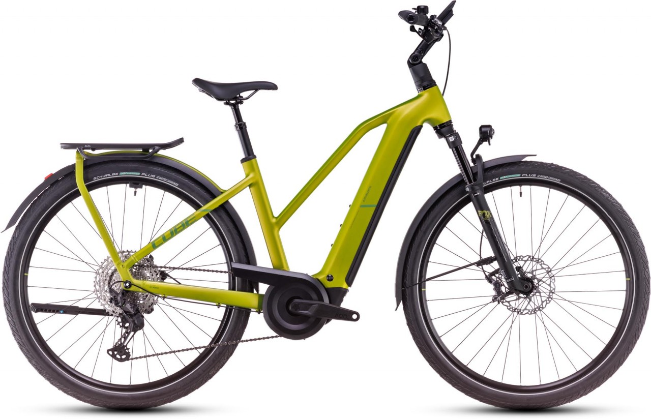 Cube Kathmandu Hybrid EXC 800 lizard n juniper 2025 - Bicicleta-Eléctrica Trekking Damas