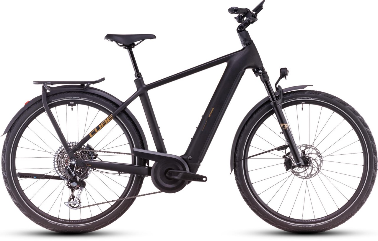 Cube Kathmandu Hybrid SLT golddust n black - Bicicleta-Eléctrica Trekking Hombres