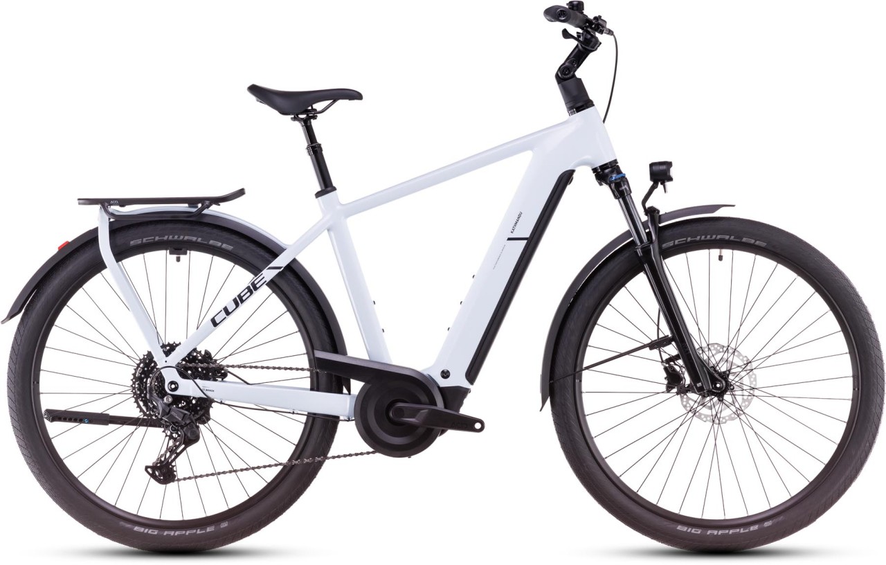 Cube Kathmandu Hybrid ONE polarwhite n black - Bicicleta-Eléctrica Trekking Hombres