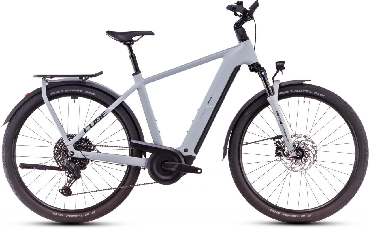 Cube Kathmandu Hybrid EX 800 haze n black 2025 - Bicicleta-Eléctrica Trekking Hombres