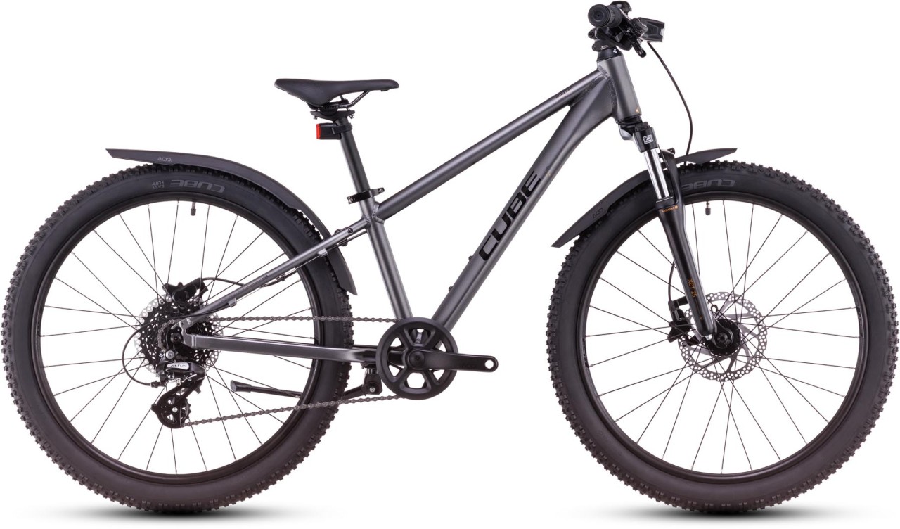 Cube Acid 240 Disc Allroad grey n flash 2025 - Bicicleta Niños 24 Pulgadas