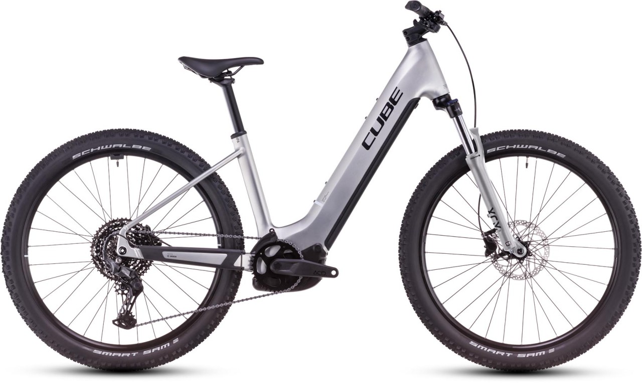 Cube Reaction Hybrid ONE silver n black - MTB-Eléctrica Rígida Acceso Fácil