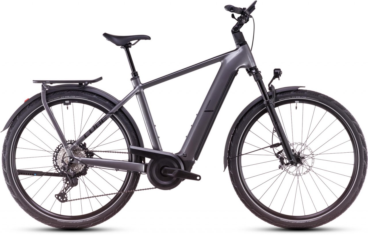 Cube Kathmandu Hybrid SLX 800 graphite n black 2025 - Bicicleta-Eléctrica Trekking Hombres