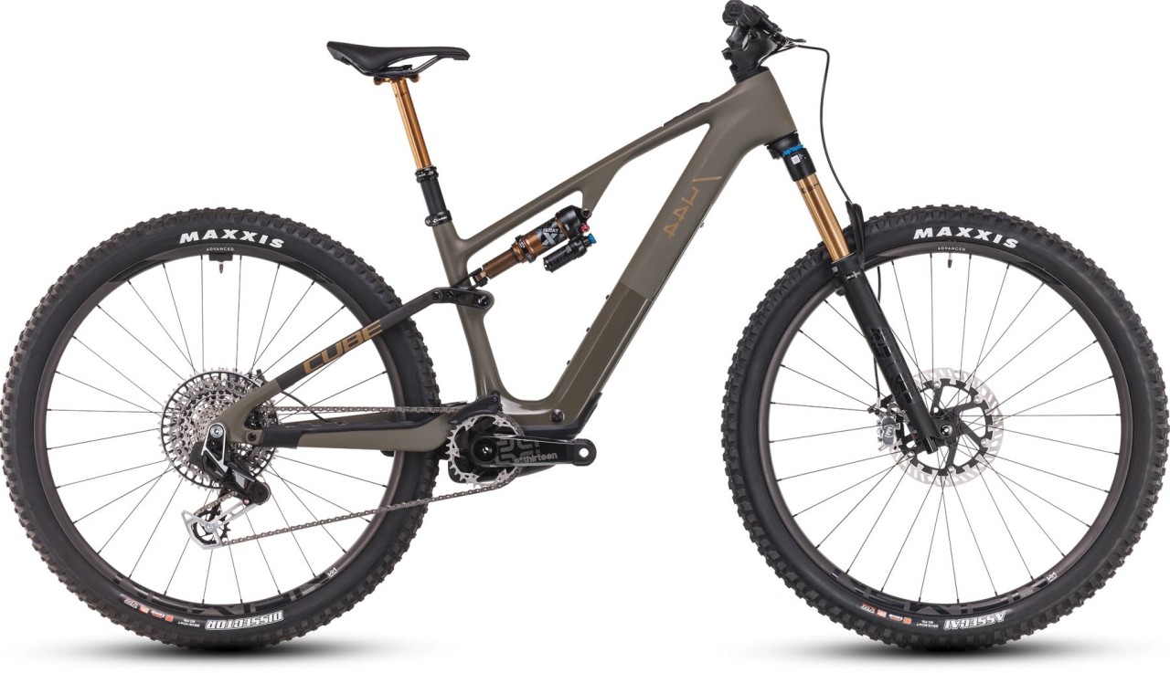 Cube AMS Hybrid ONE44 C:68X SUPER TM 400X 29 dustyolive n gold 2025 - MTB-Eléctrica Doble Suspensión