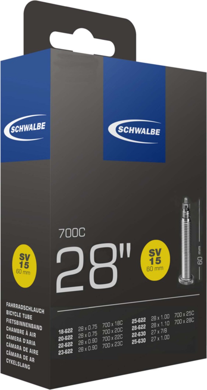 Schwalbe Manguera nº 15 SV 60 mm (18-28x622-630)