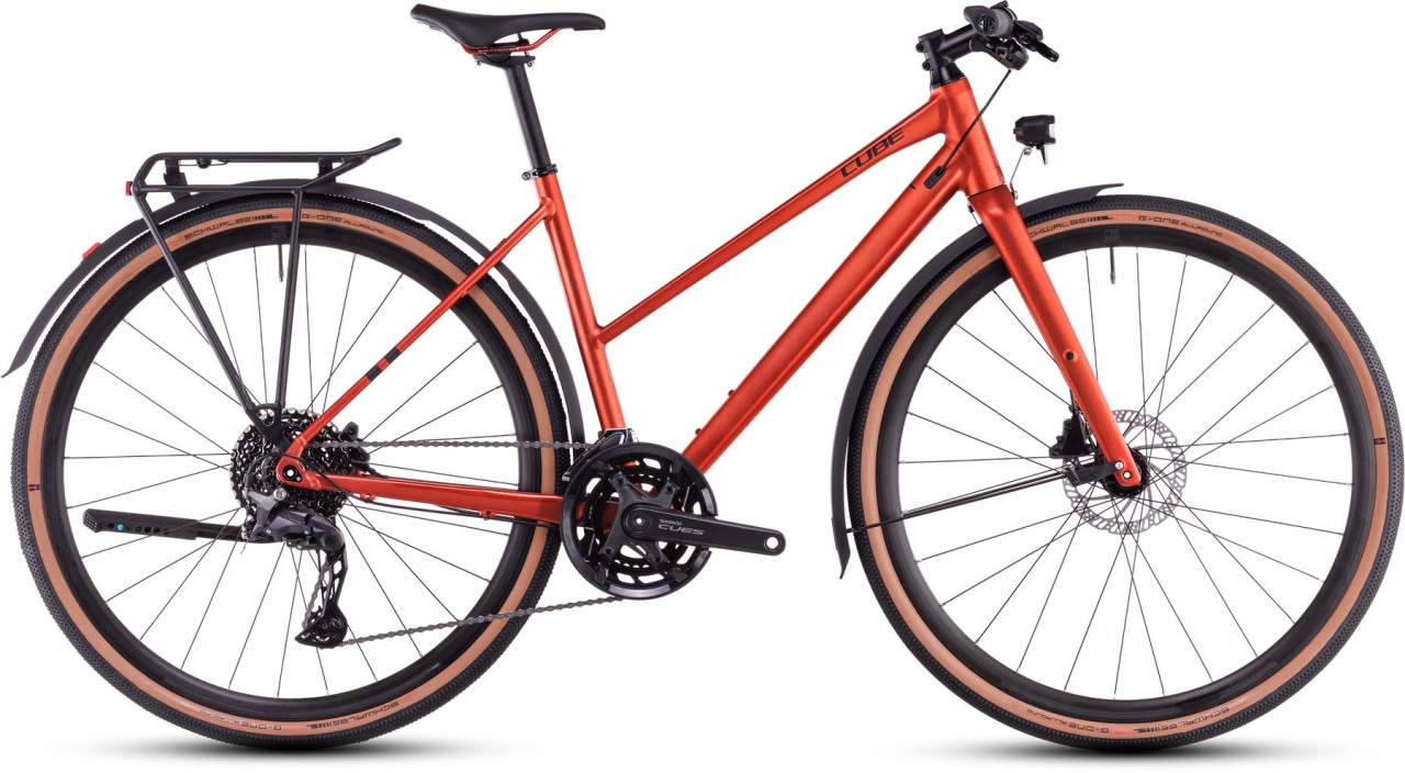 Cube Nulane Pro FE fireorange n black 2025 - Bicicleta Fitness Damas