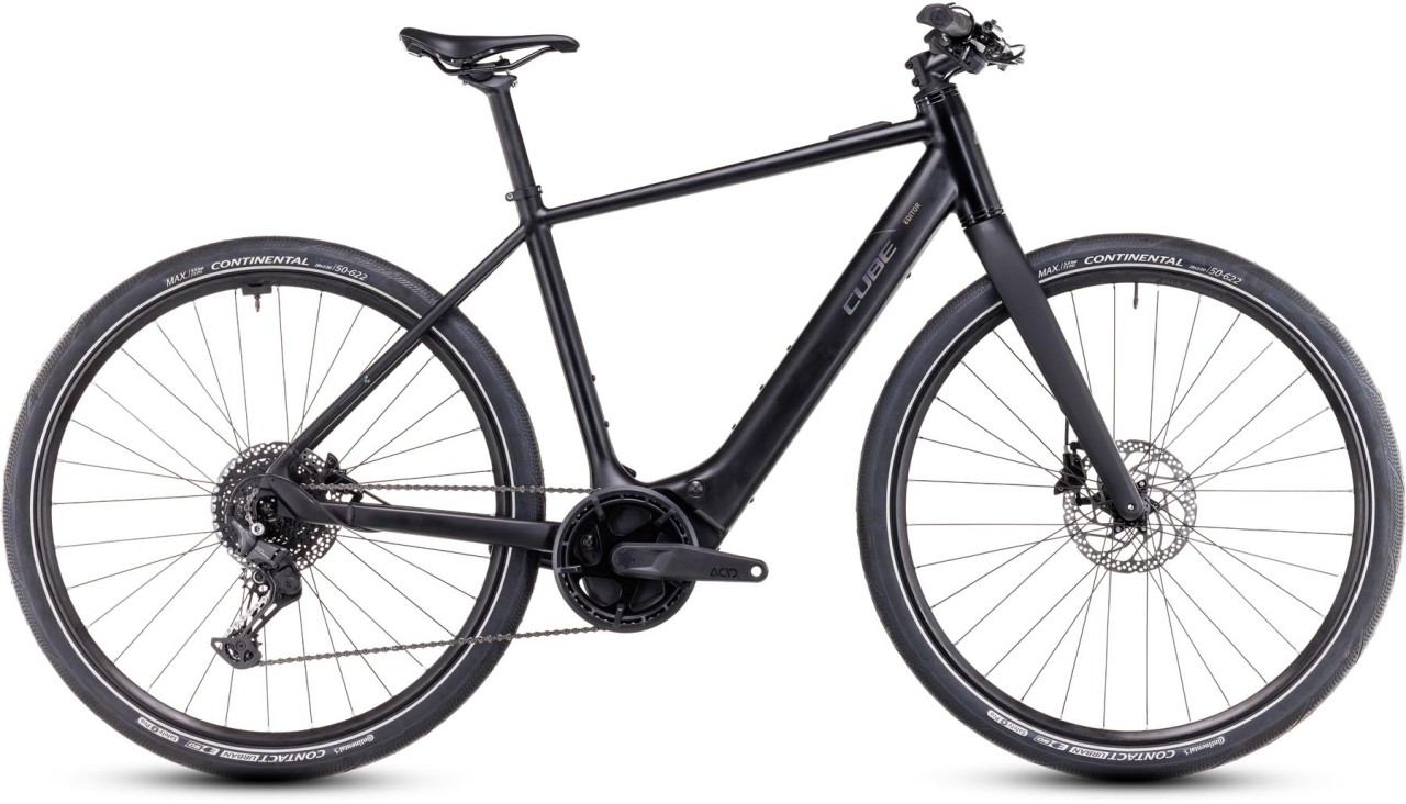 Cube Editor Hybrid Pro 400X black n spectral 2025 - Bicicleta-Eléctrica Fitness Hombres