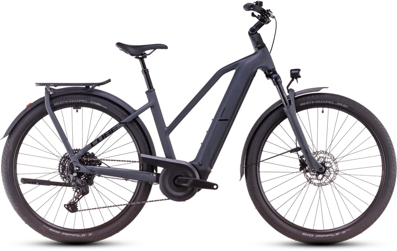 Cube Kathmandu Hybrid ONE shadowgrey n black - Bicicleta-Eléctrica Trekking Damas