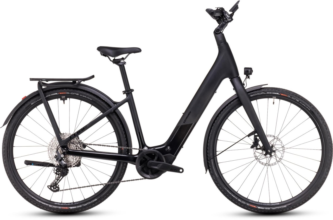 Cube Kathmandu Hybrid C:62 SLX 400X carbon n black 2025 - Bicicleta-Eléctrica Trekking Acceso Fácil