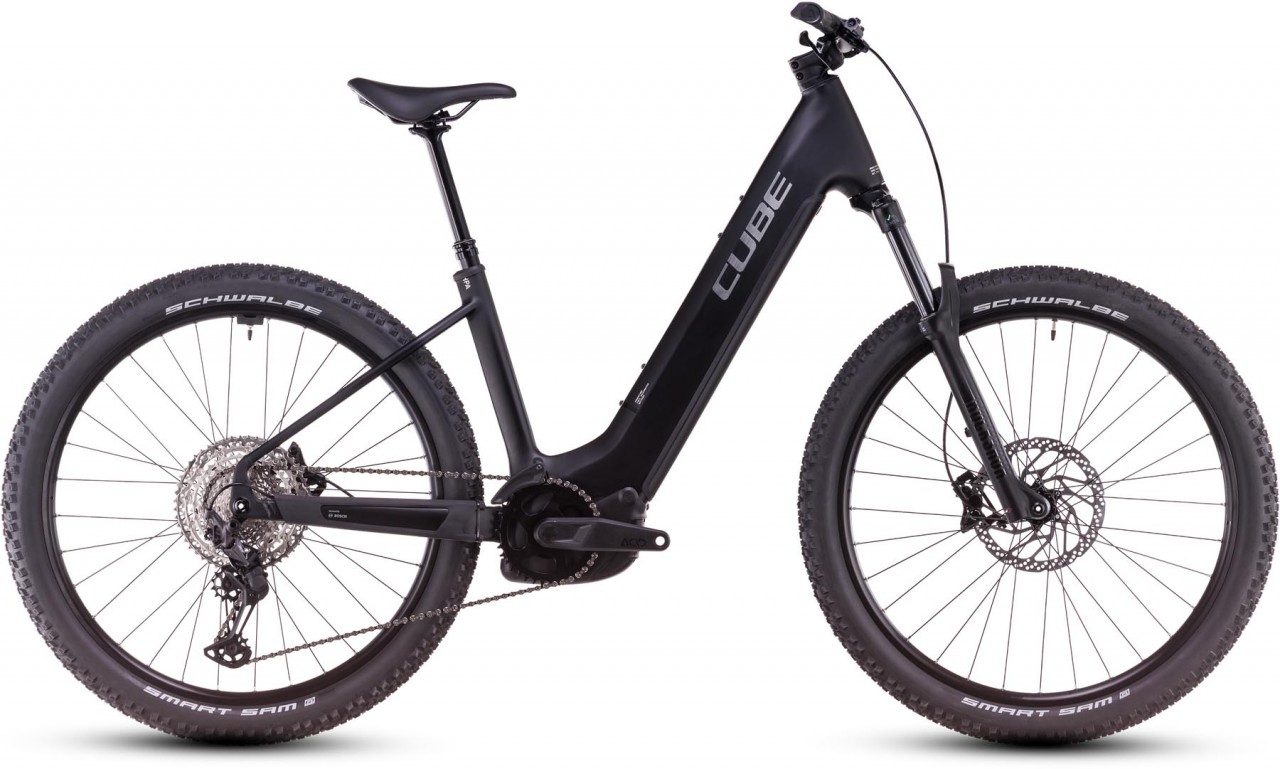 Cube Reaction Hybrid Race 800 black n metal 2025 - MTB-Eléctrica Rígida Acceso Fácil