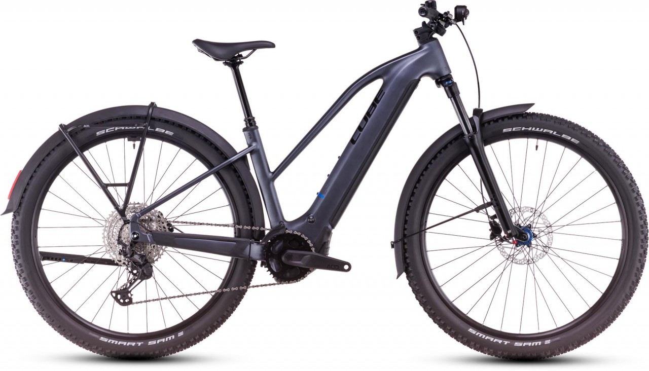 Cube Reaction Hybrid Pro Allroad 800 metallicgrey n black 2025 - MTB-Eléctrica Rígida Damas