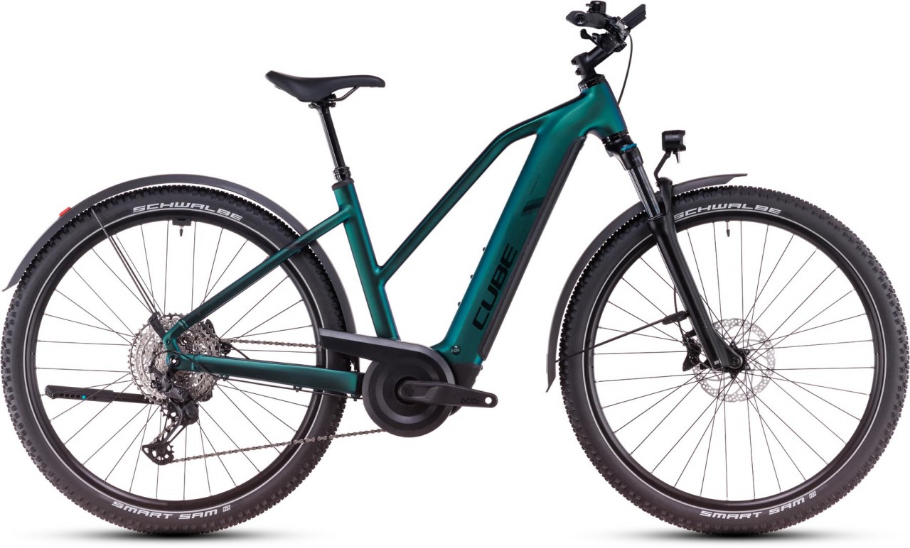 Cube Nuride Hybrid EXC Allroad 800 goblin n black 2025 - Bicicleta-Eléctrica Trekking Damas