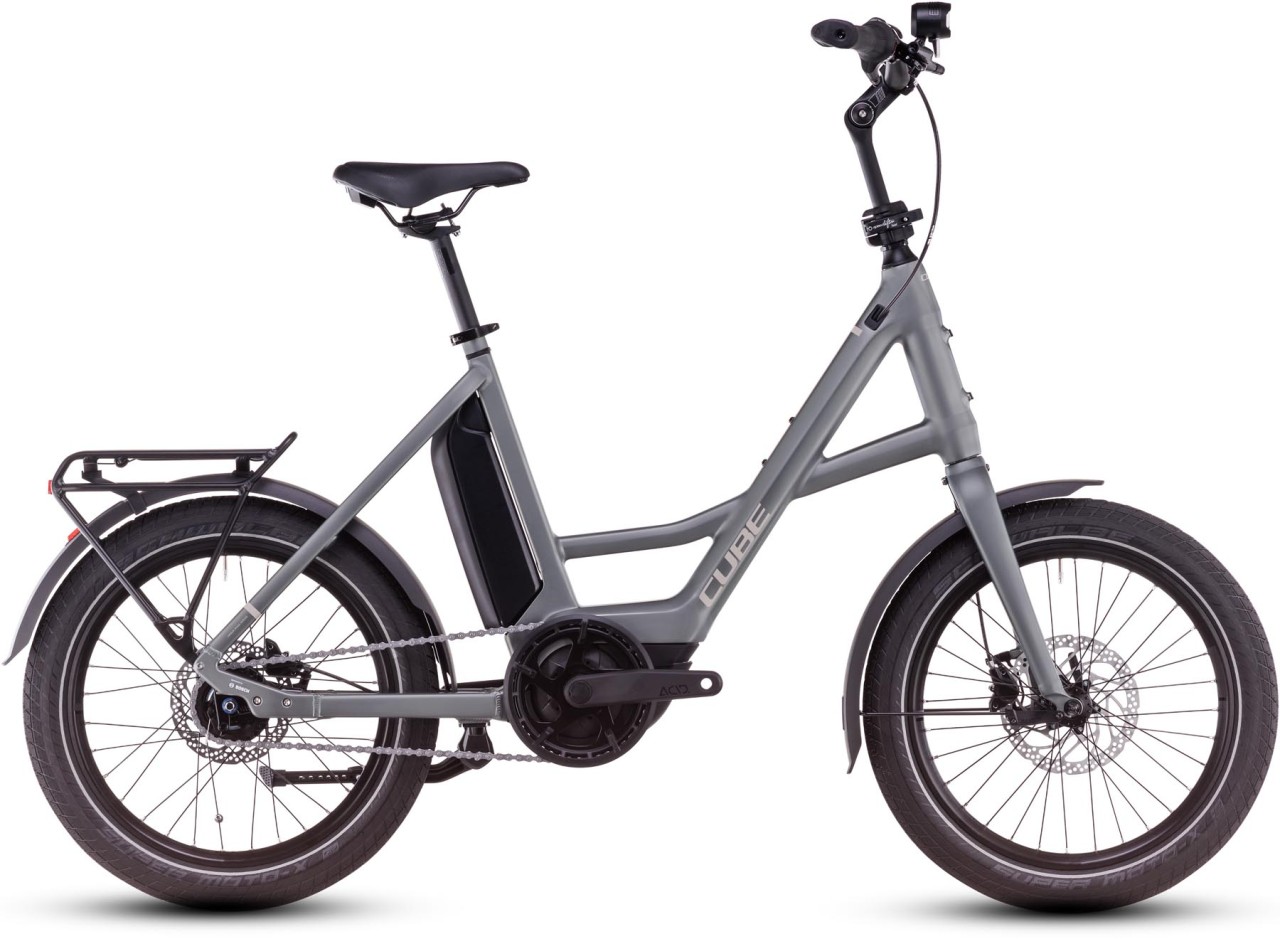 Cube Compact Hybrid Comfort 500 flashgrey n`smoke 2025 - Bicicleta-Eléctrica compacta