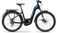 Haibike Trekking 8 Gloss Roy / Blue Met / Silver 2023 - Bicicleta-Eléctrica Trekking Acceso Fácil