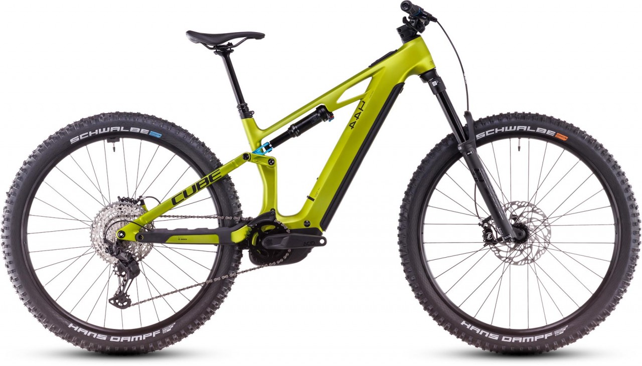 Cube Stereo Hybrid ONE44 HPC Race 800 flashlime n blue 2025 - MTB-Eléctrica Doble Suspensión - defectos de pintura