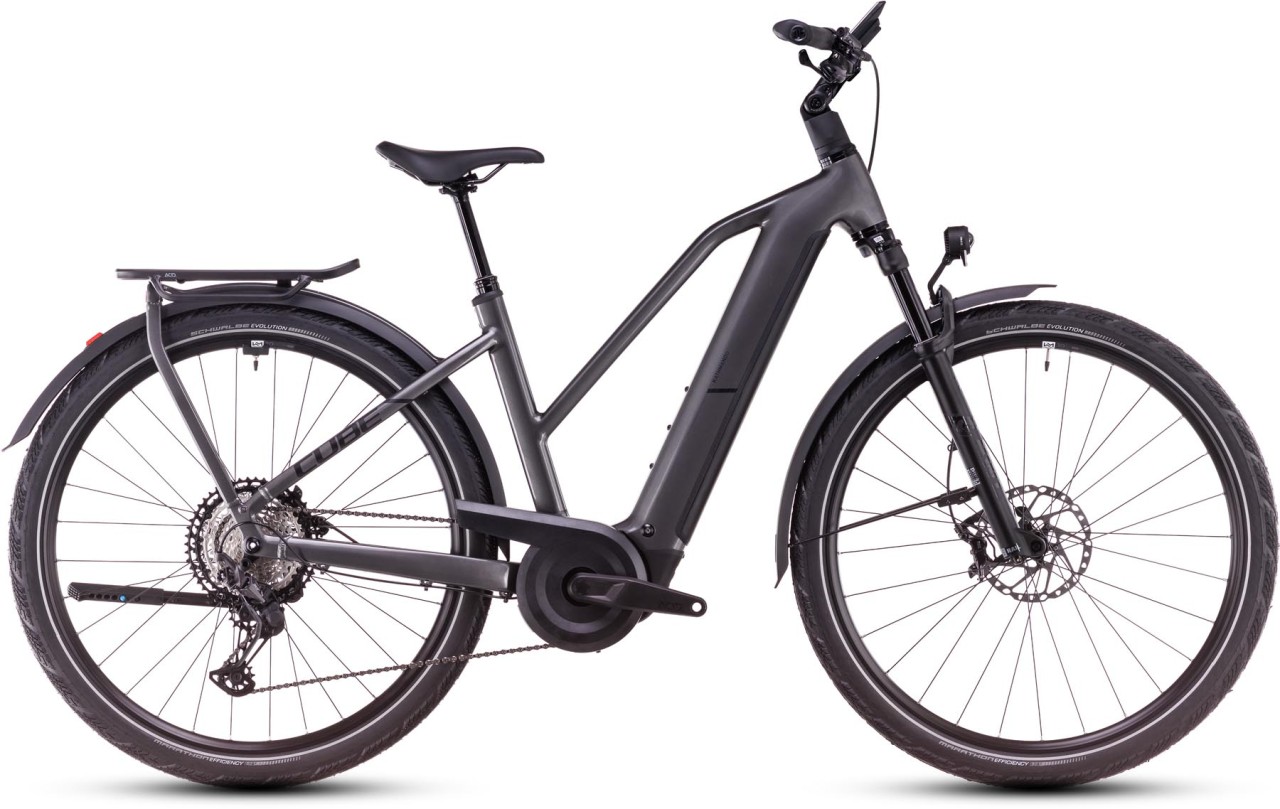 Cube Kathmandu Hybrid SLX graphite n black - Bicicleta-Eléctrica Trekking Damas