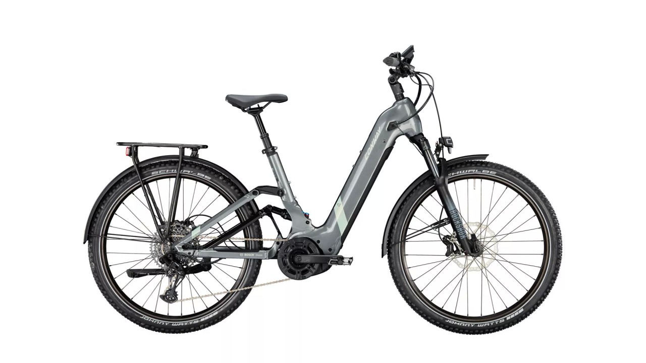 Conway Cairon SUV FS 5.7 625Wh shadowgrey metallic / seafoam green metallic 2023 - MTB-Eléctrica Doble Suspensión Acceso Fácil