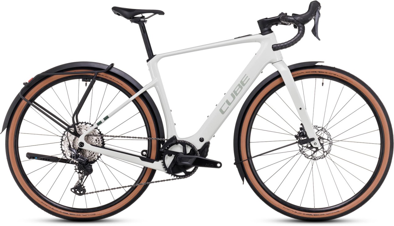 Cube Nuroad Hybrid C:62 Race FE 400X desertstone n green 2025 - Bicicleta-Eléctrica de grava