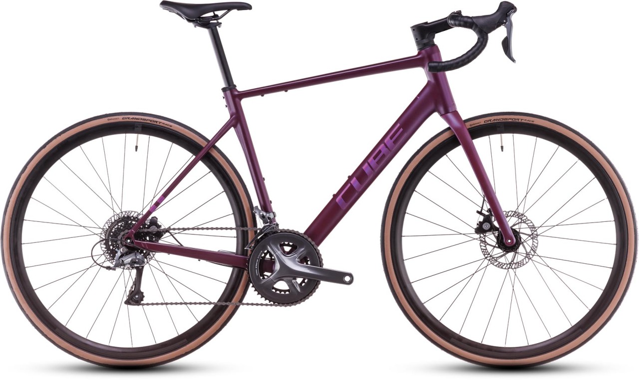 Cube Attain Pro hyperpurple n helio 2025 - Bicicleta de Carrera Aluminio