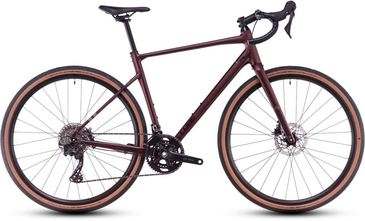 Cube Nuroad Race rubyred n gloss 2025 - Bicicleta de grava